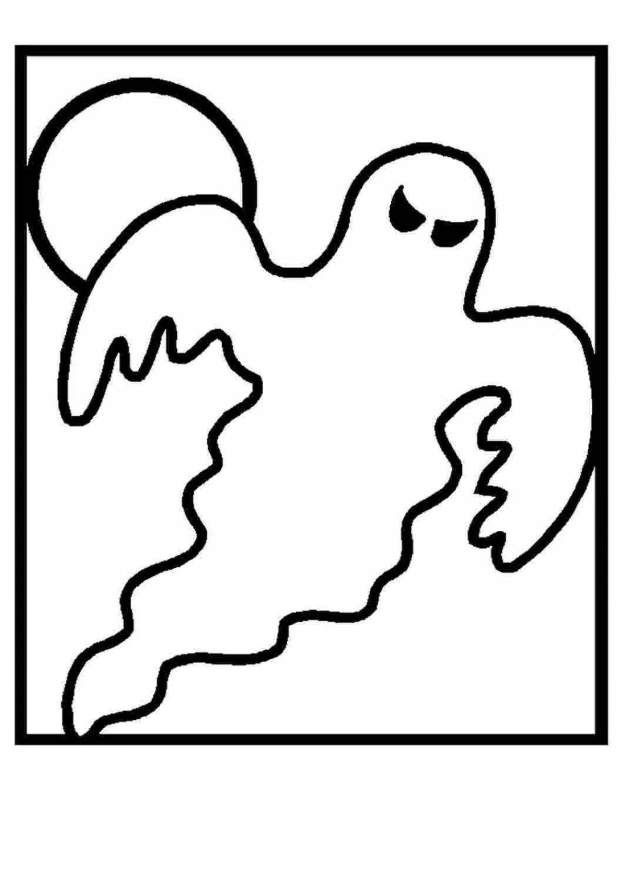 Disgusting ghost coloring book for kids