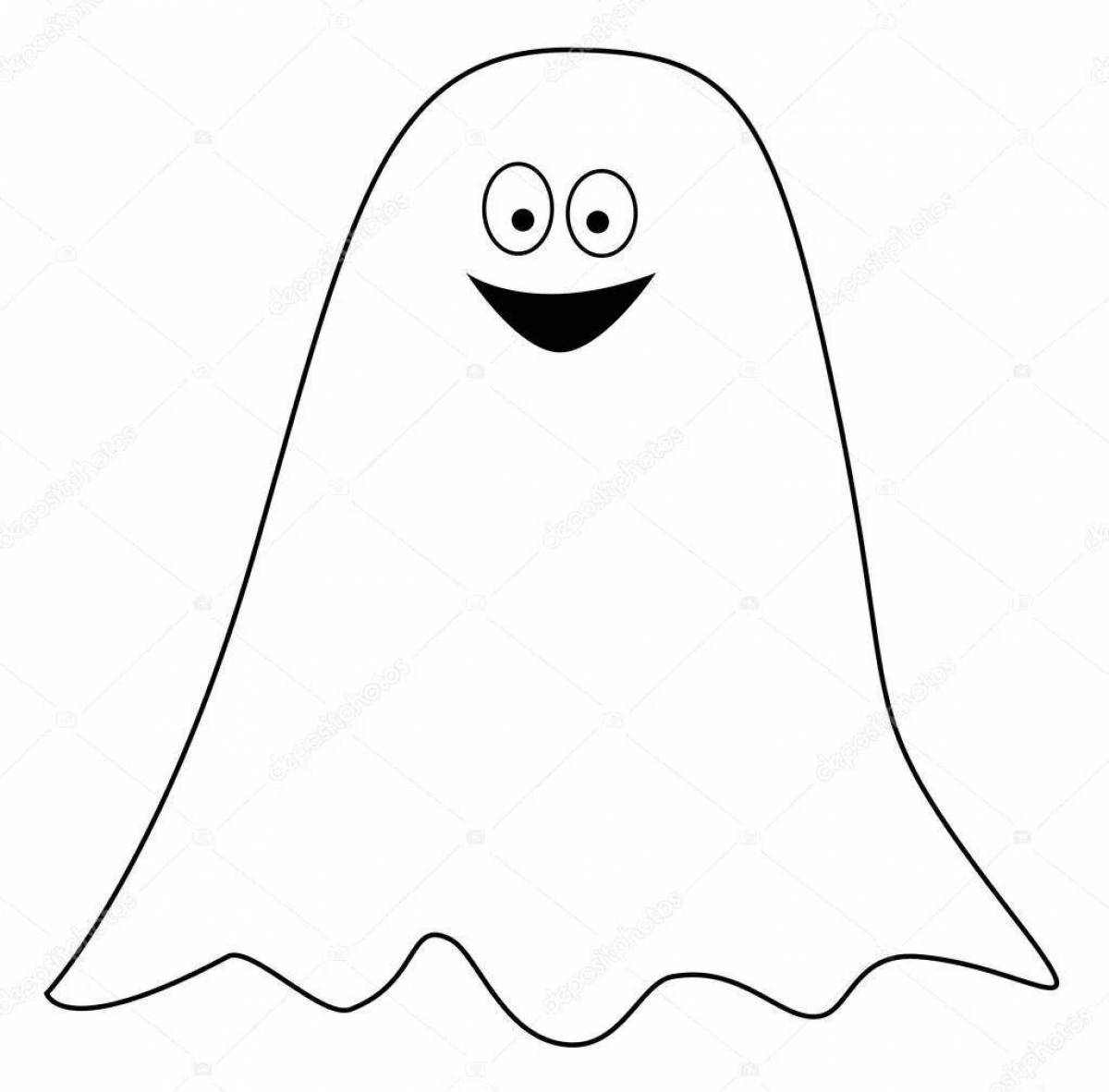 Great ghost coloring book for kids