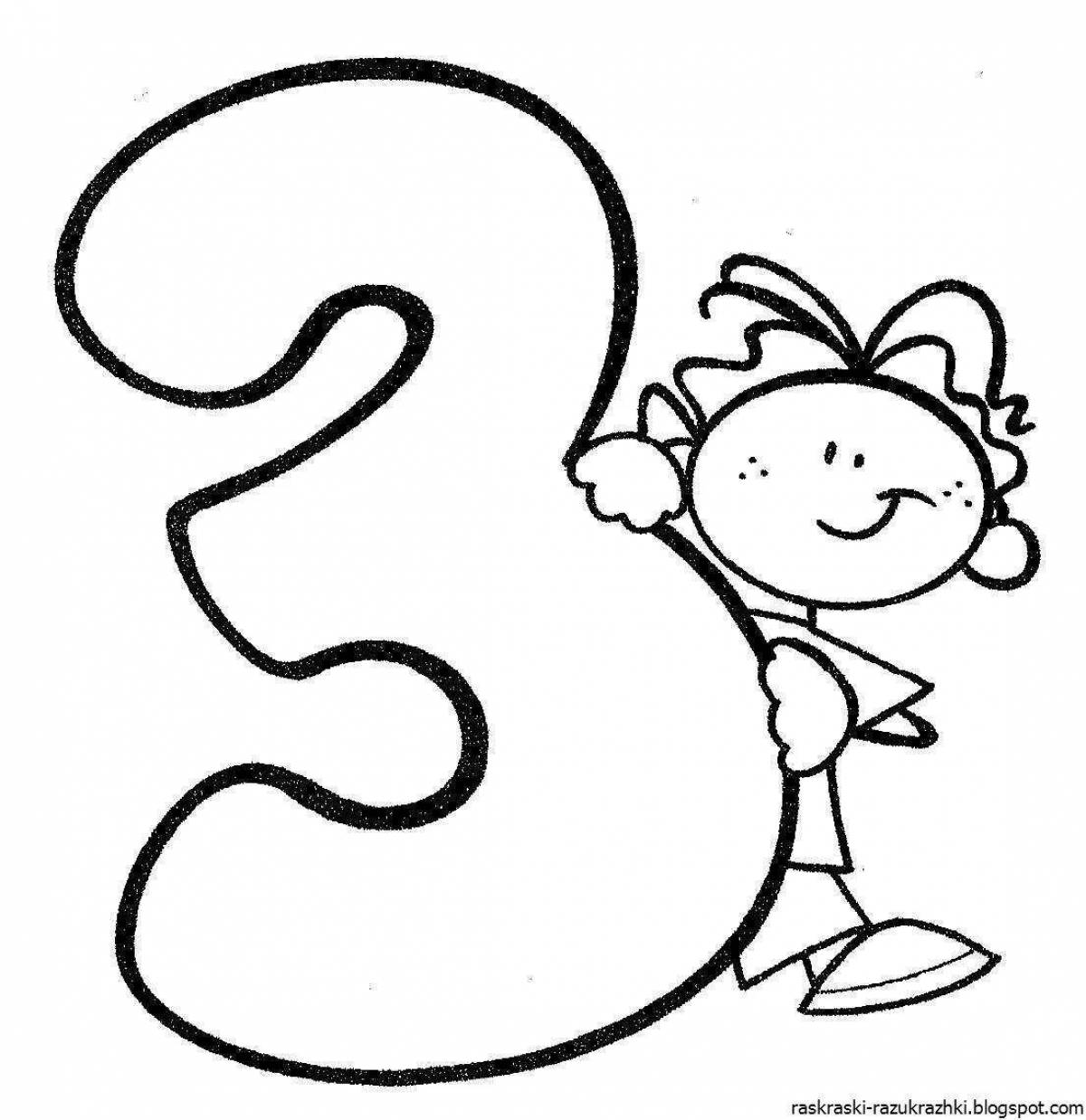 Number 3 for preschoolers #12