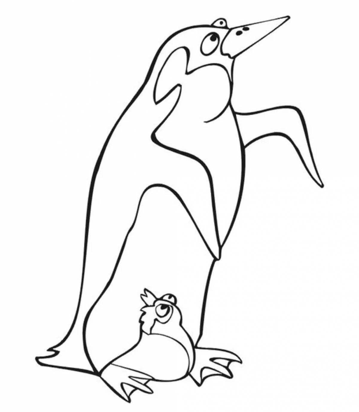 Exciting coloring pages of Antarctica animals for kids