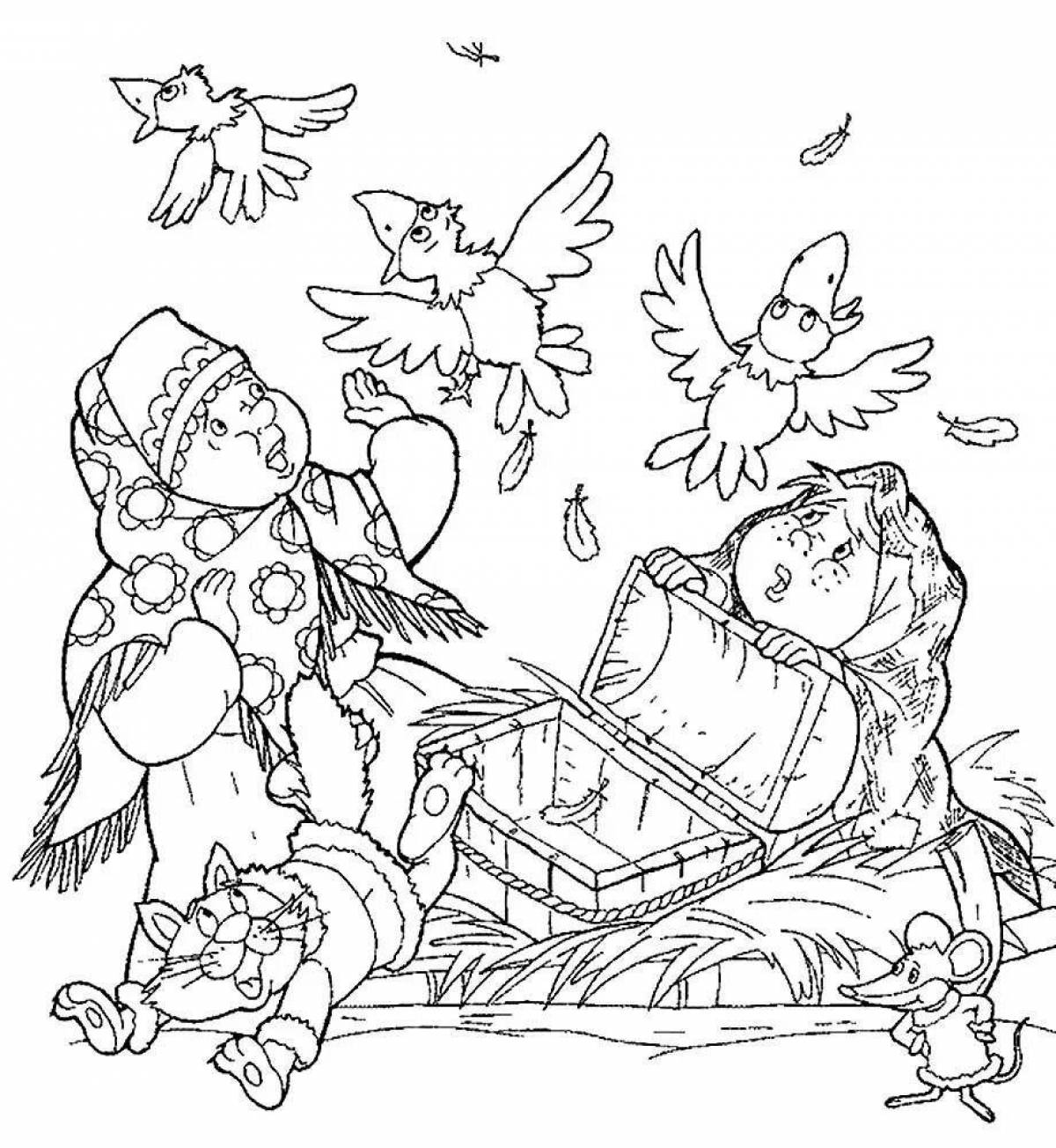 Fabulous coloring book Morozko's fairy tale