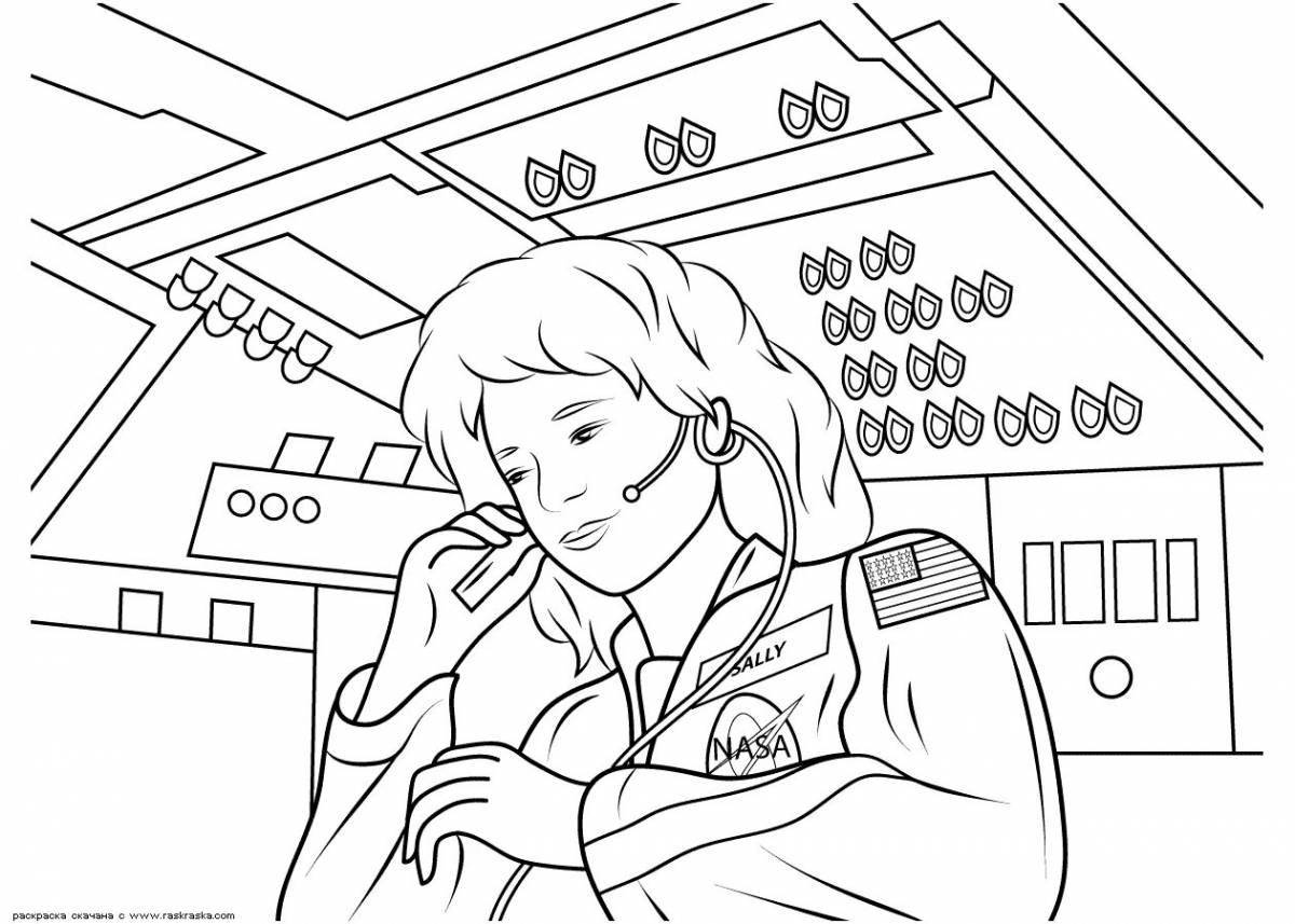 Exciting military occupation coloring book for babies