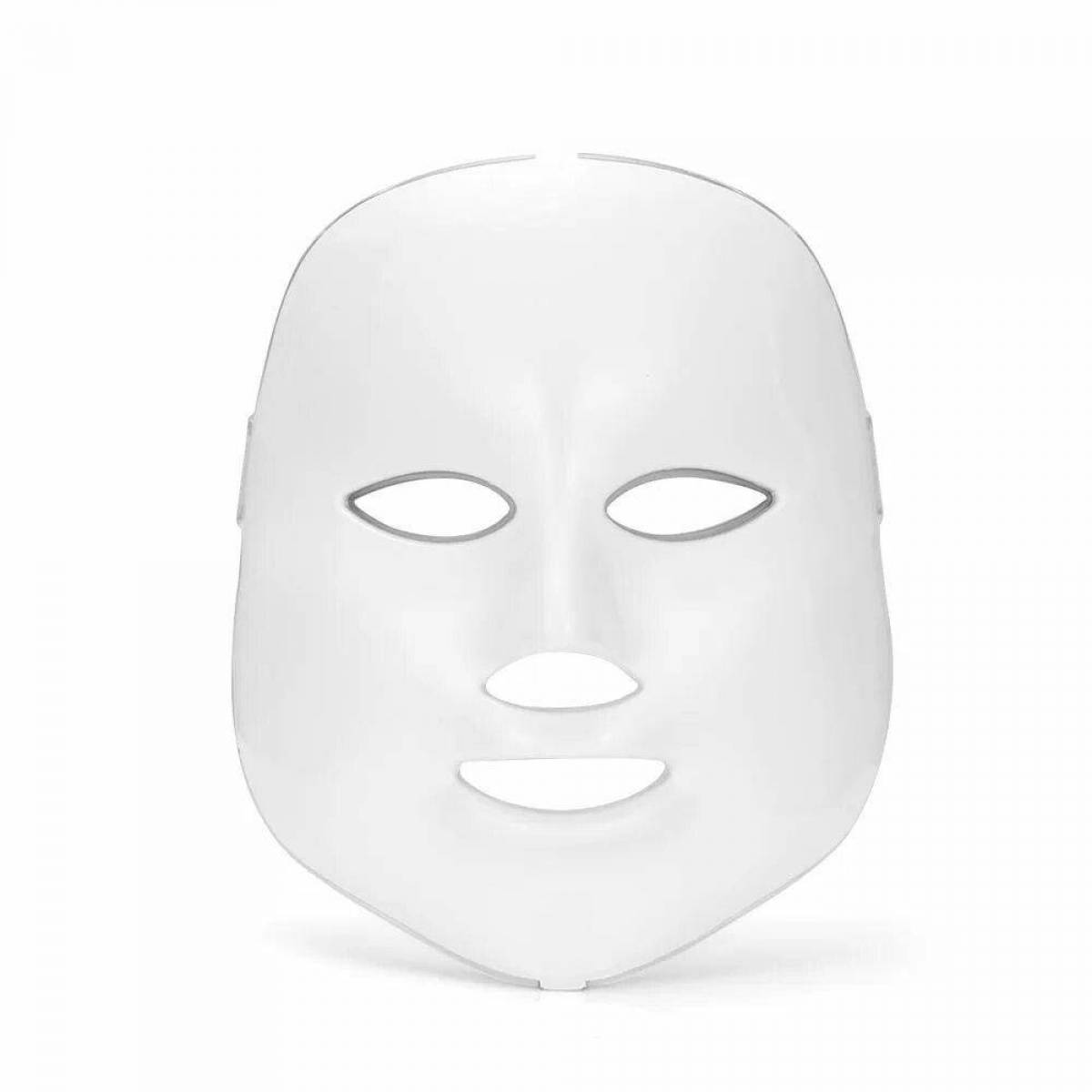 Веселая маска для лица из ткани раскраска