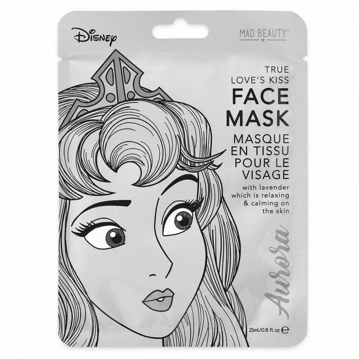 Attractive face mask sheet coloring