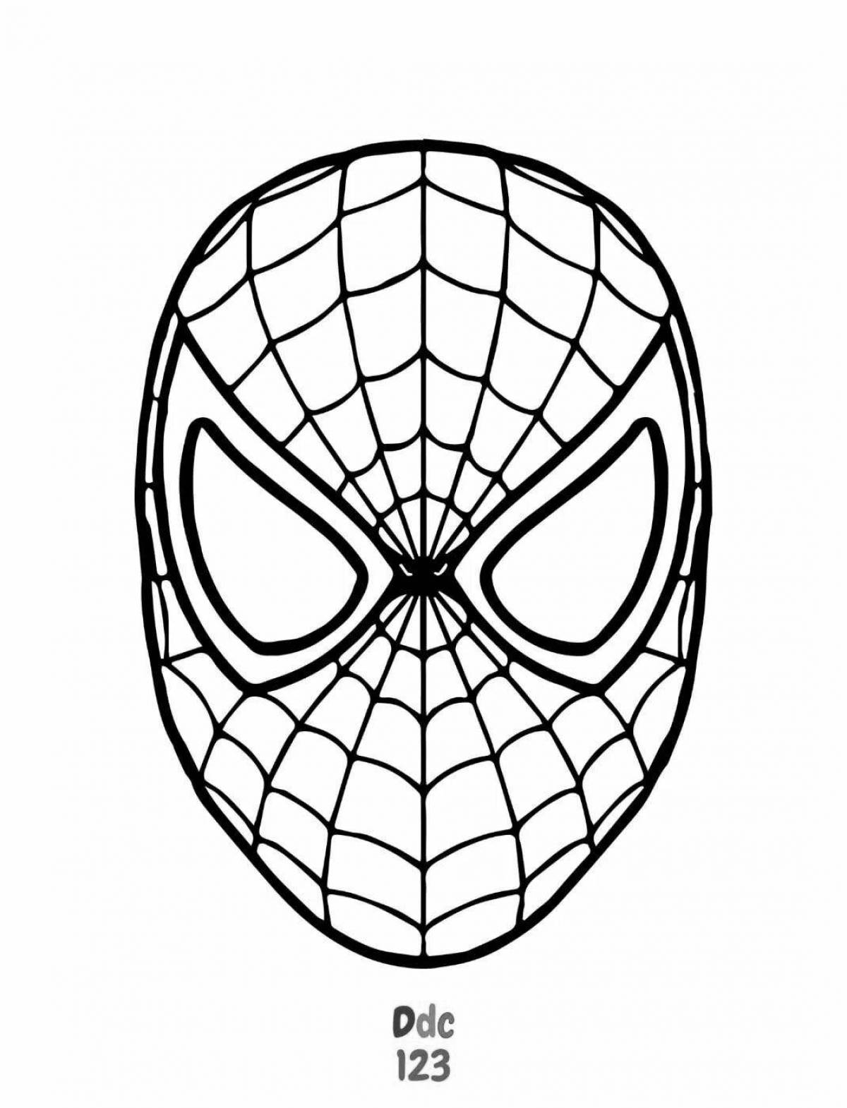 Animated cloth face mask coloring page