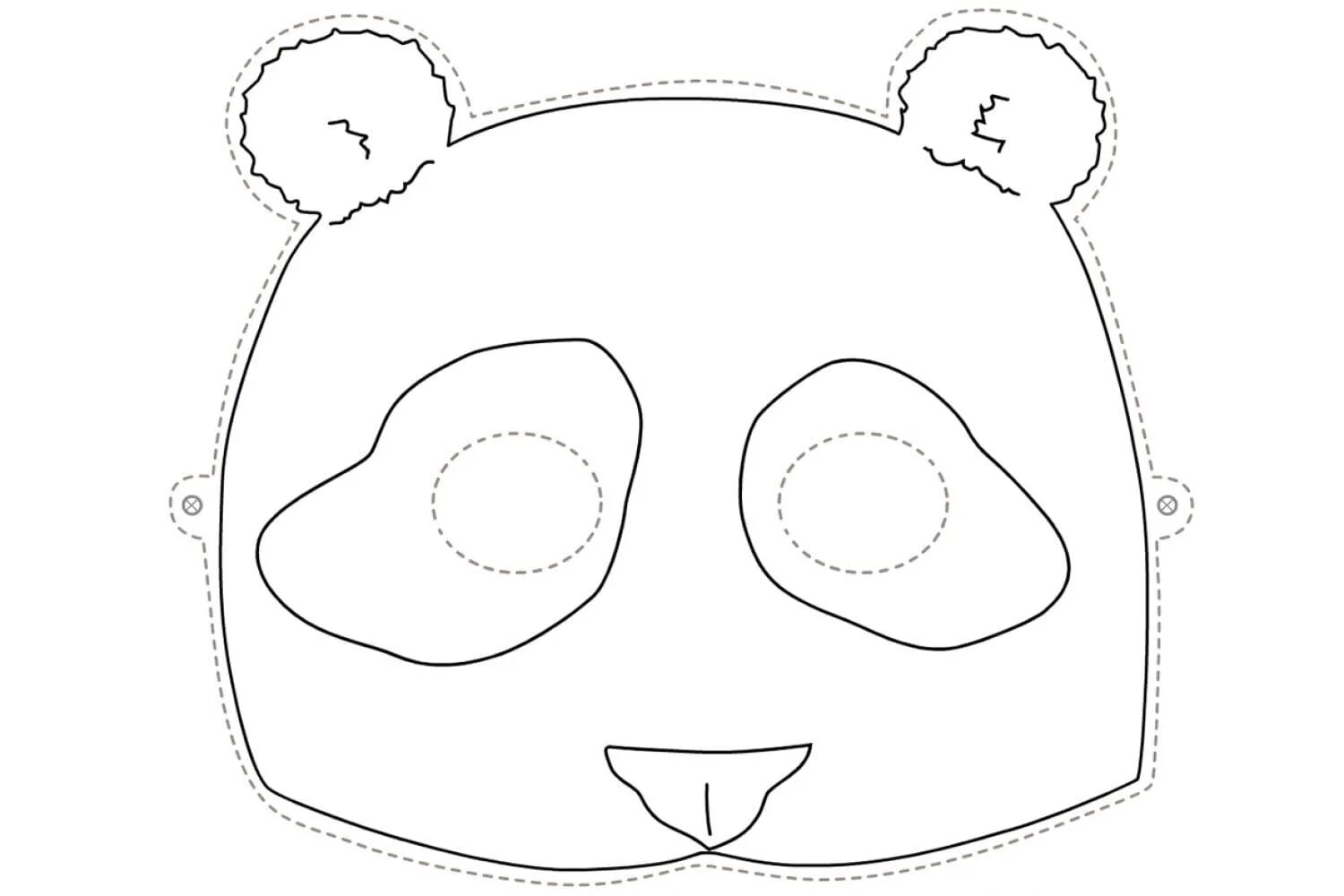 Face mask coloring page