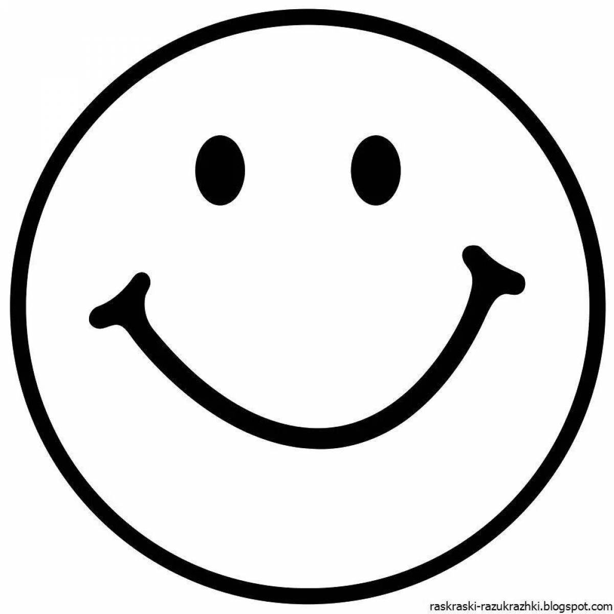 Photo Smiling smile coloring book for kids