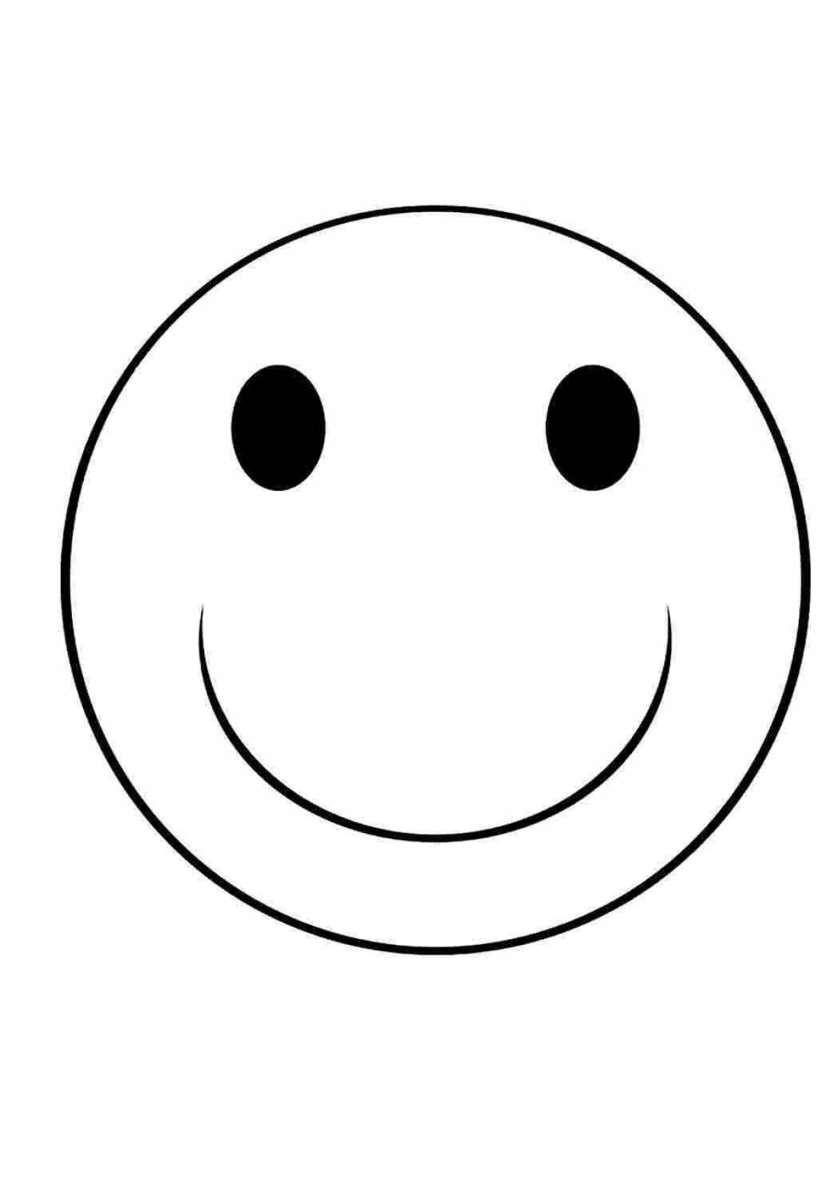 Photo Glowing smile coloring book for kids