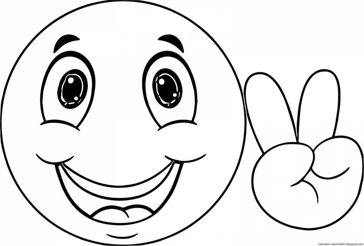 Playful smile coloring book for kids