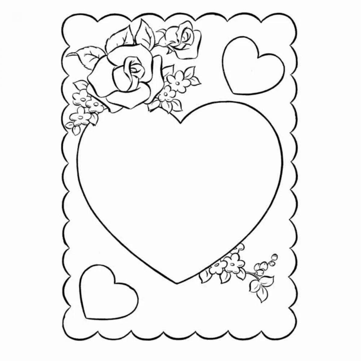 February 14 funny coloring book