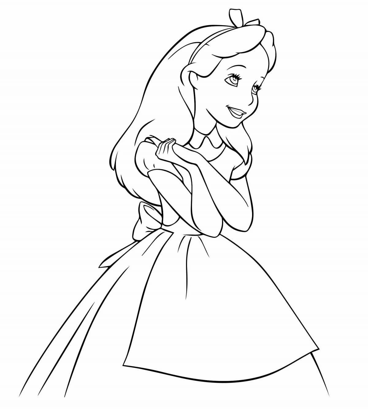 Charming alice coloring book