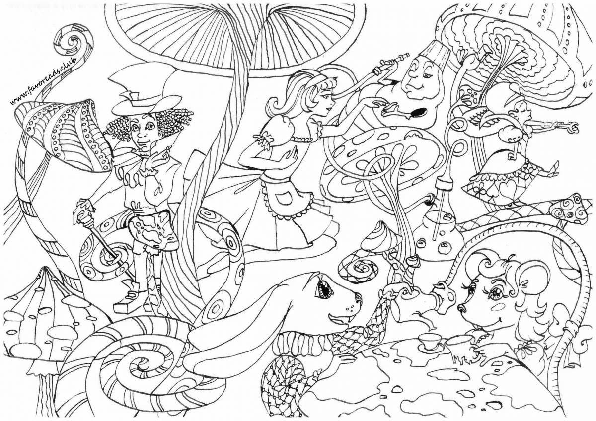 Jolly alice coloring book