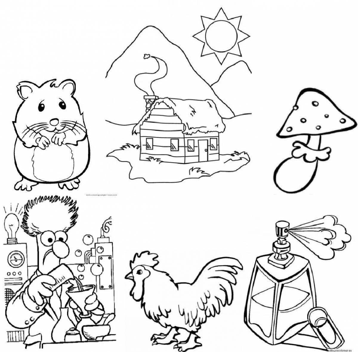 Fun letter x coloring book for preschoolers