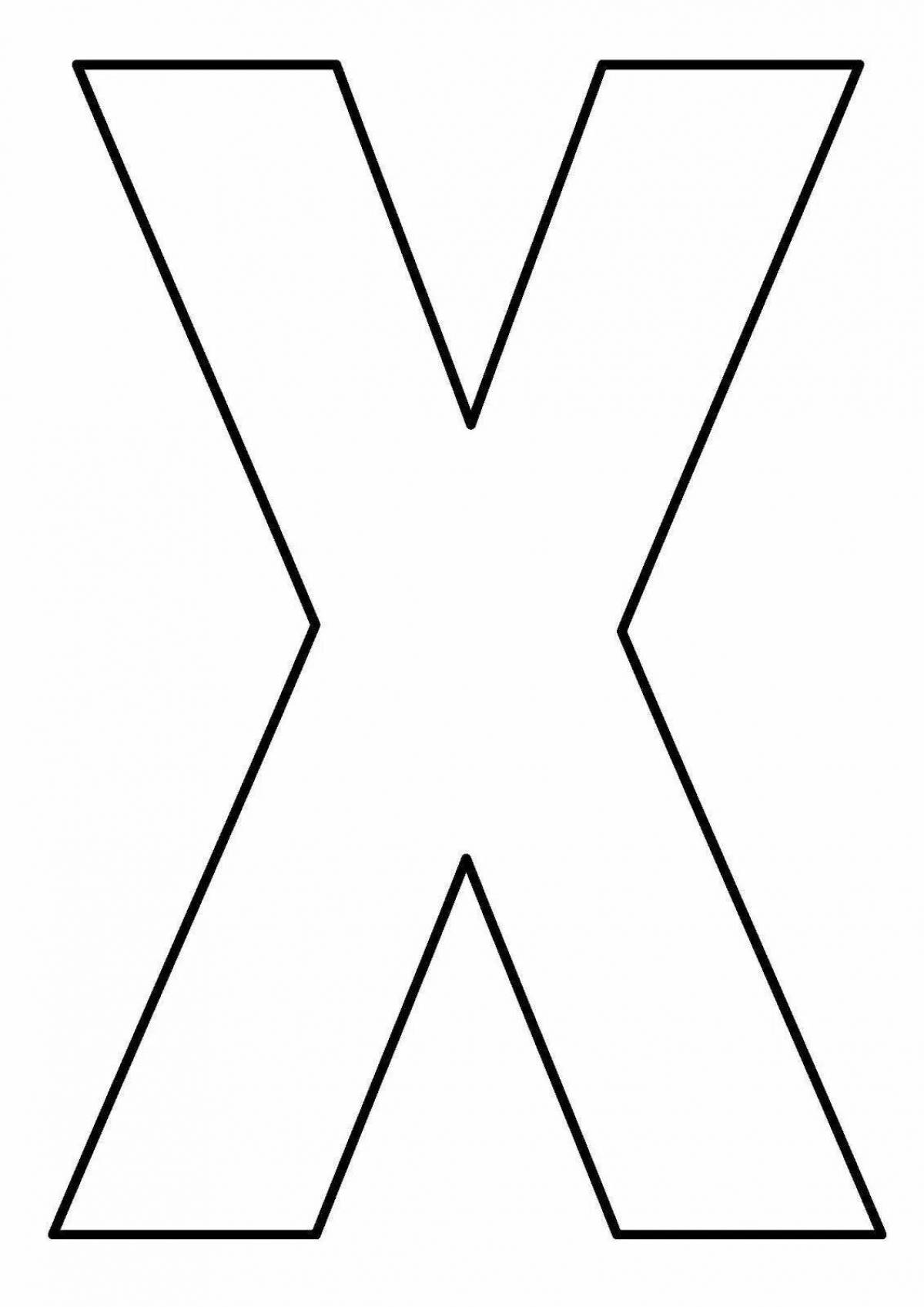 Letter x for preschoolers #7