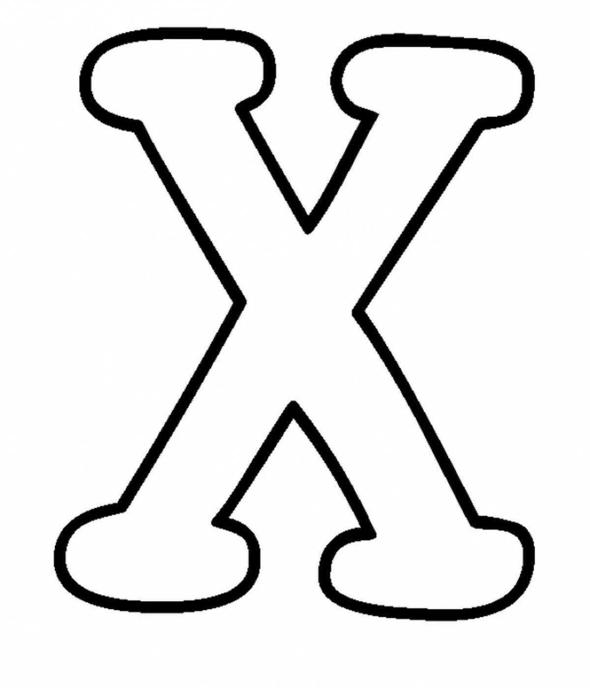 Letter x for preschoolers #8