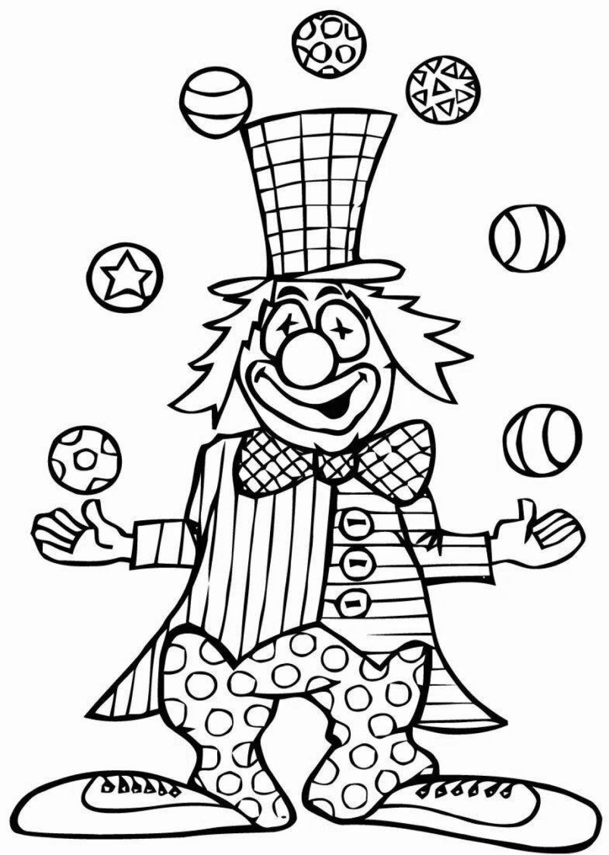 Раскраска клоун для детей 3 4 лет. Клоун жонглер раскраска. Клоун раскраска для детей. Веселый клоун раскраска. Раскраска весёлый клоун для детей.