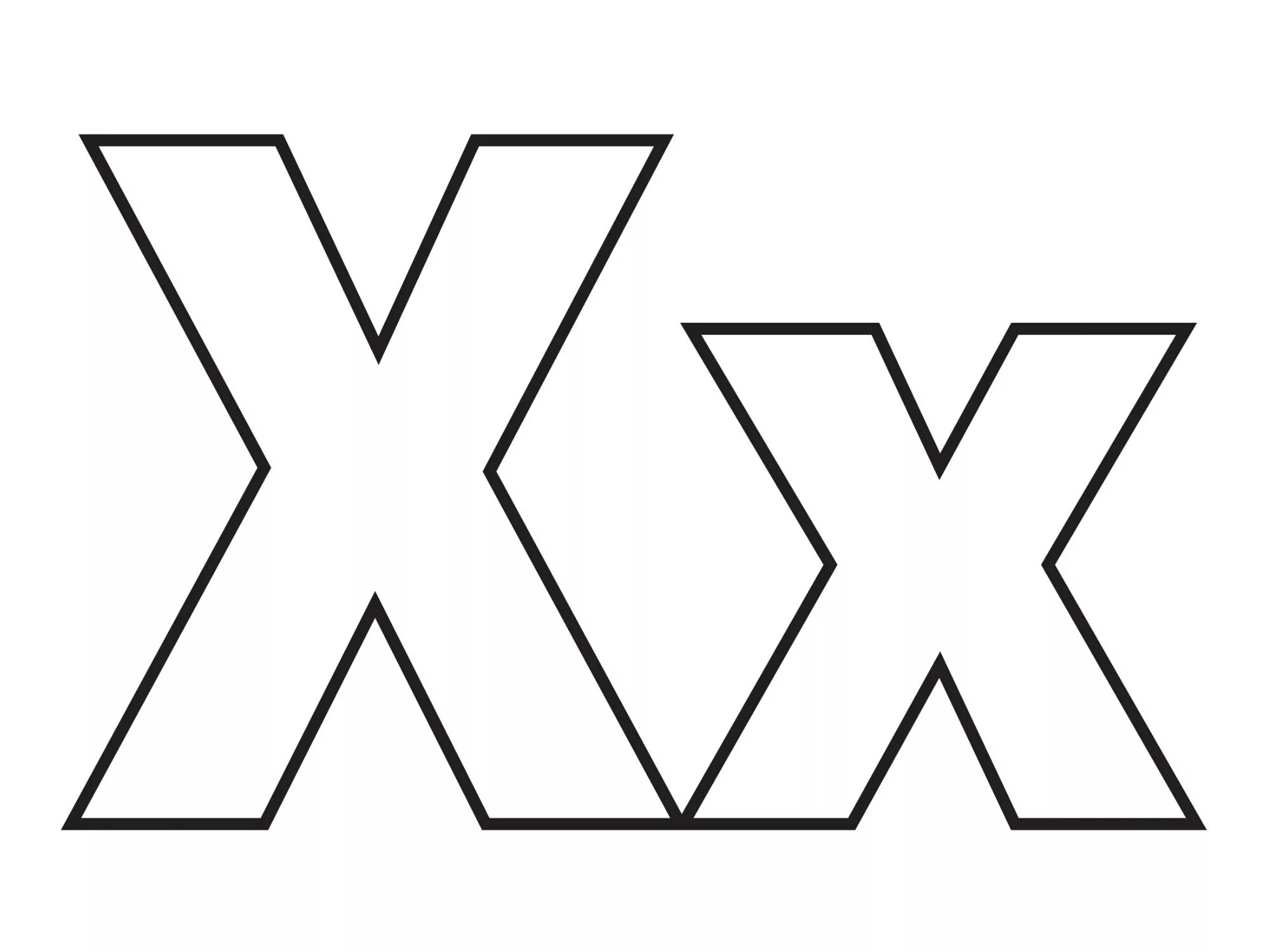 Letter x for preschoolers #13