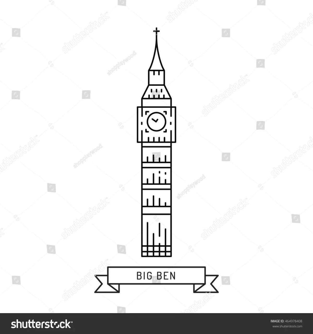 Big Ben coloring book for kids