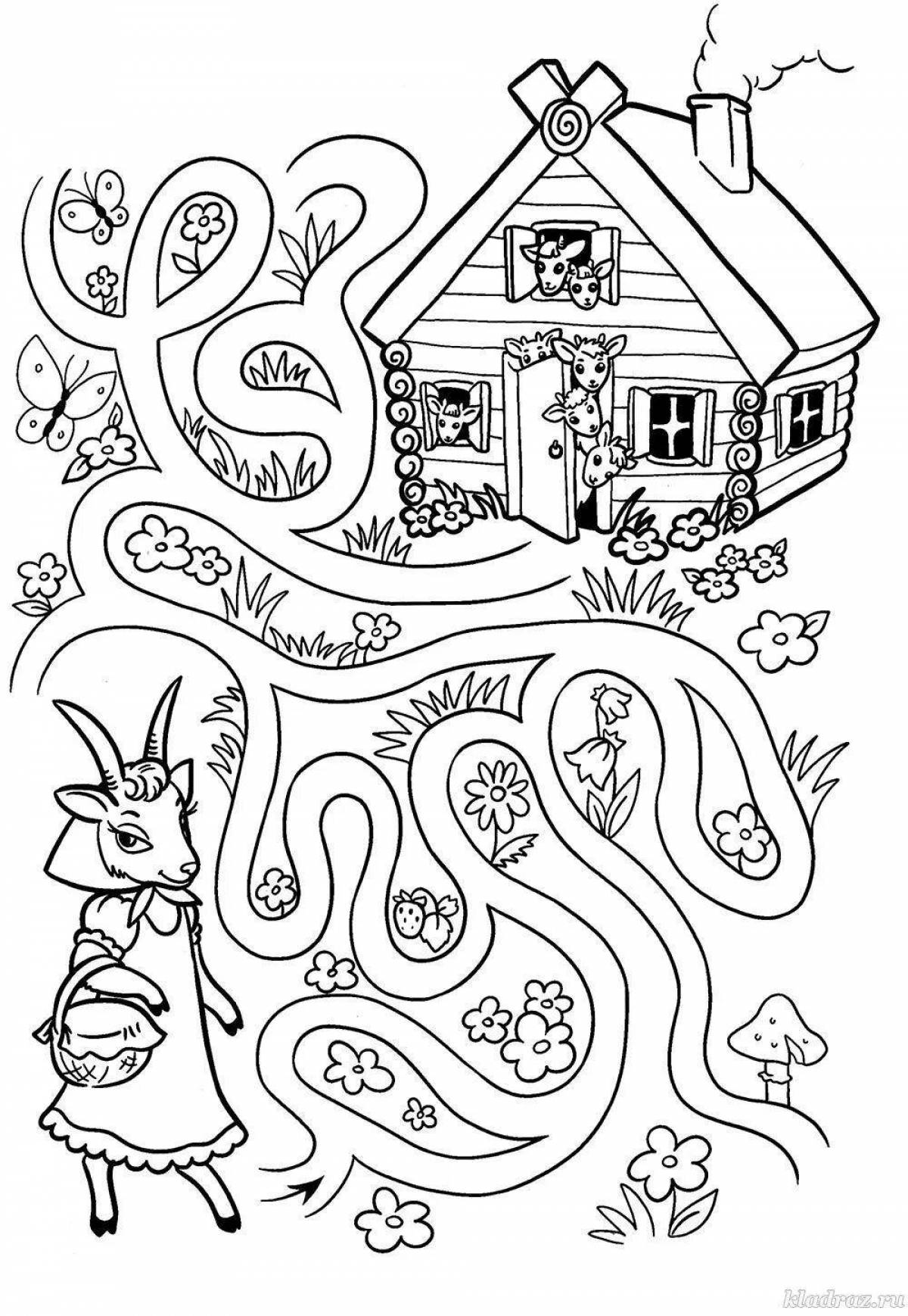 Creative coloring game for 6 year olds
