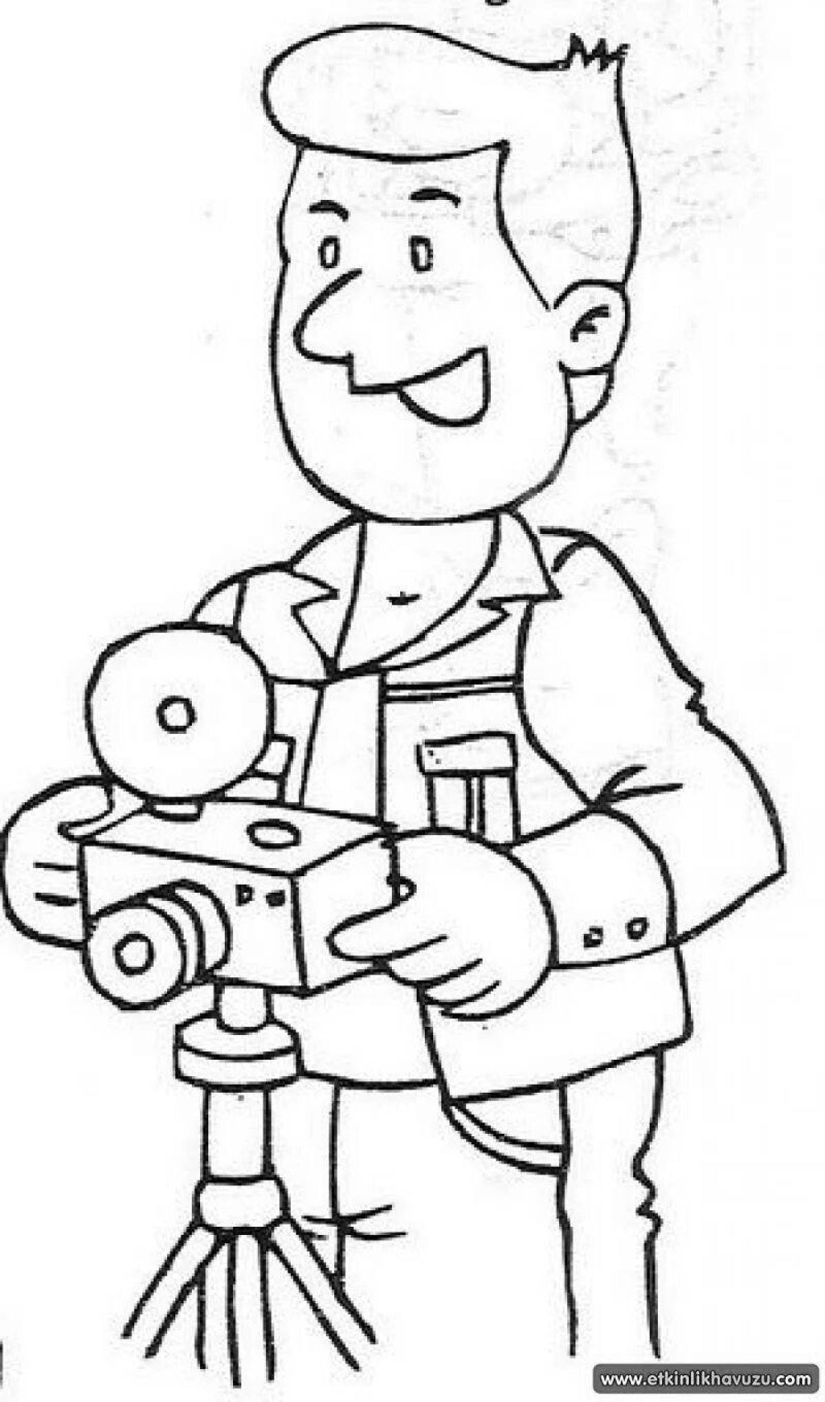 Colorful job coloring pages for preschoolers