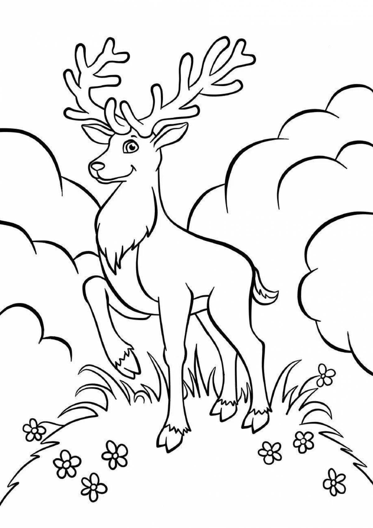 Radiant coloring book based on Bazhov's fairy tales for preschoolers
