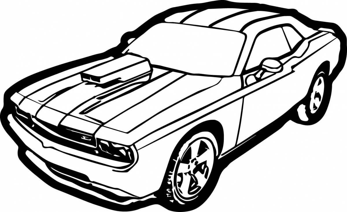 Amazing ford mustang coloring book for kids