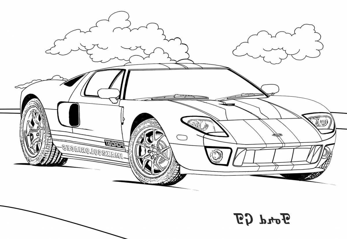 Incredible ford mustang coloring book for kids