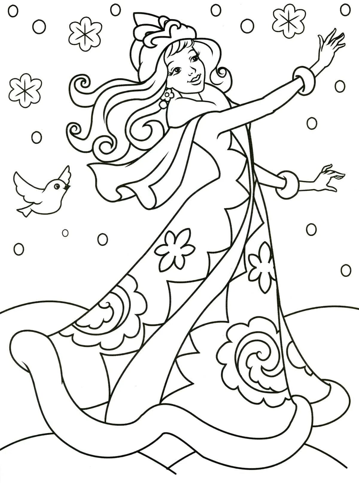 Dazzling Christmas coloring book for girls 8 years old