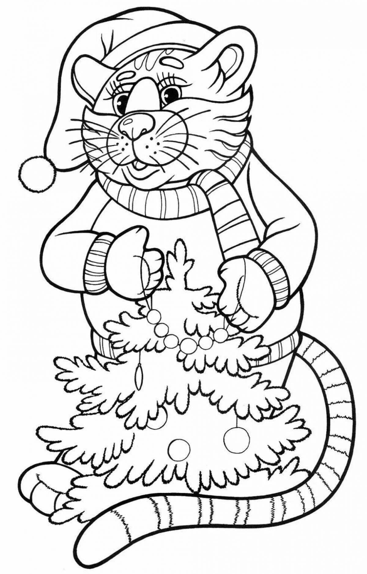 Colorful and detailed Christmas coloring book