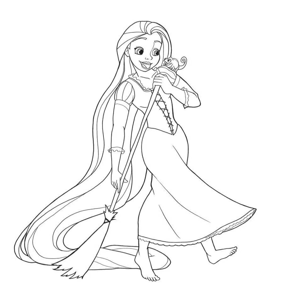 Princess Rapunzel for kids #4