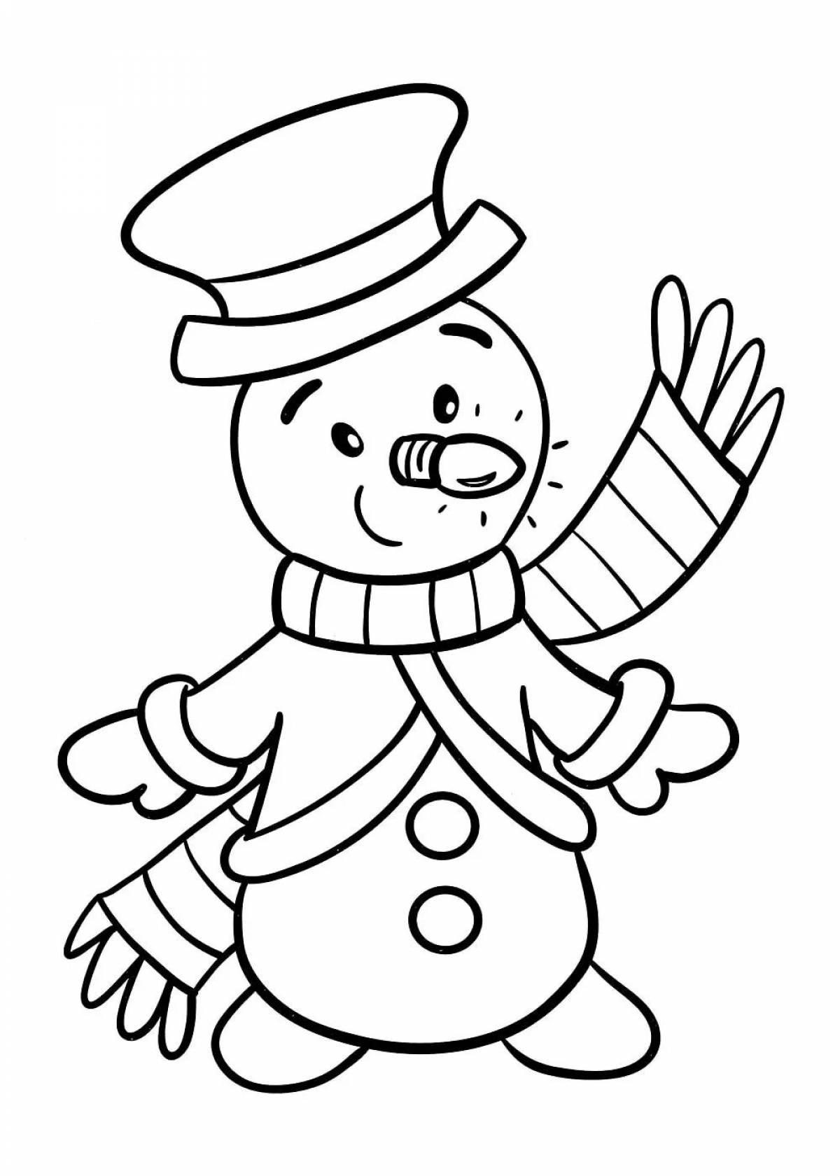 Снеговика для детей 3 4 года #4