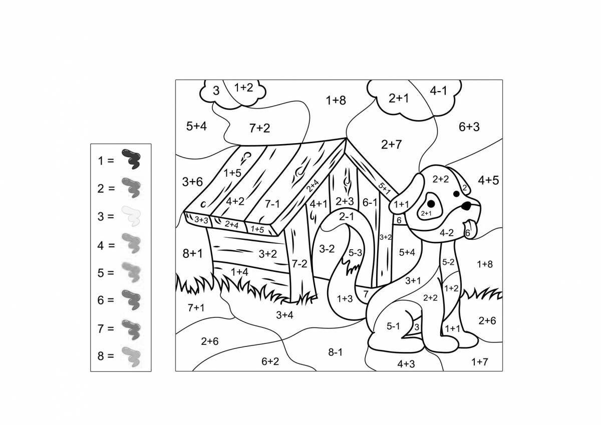 By numbers up to 10 for preschoolers #3