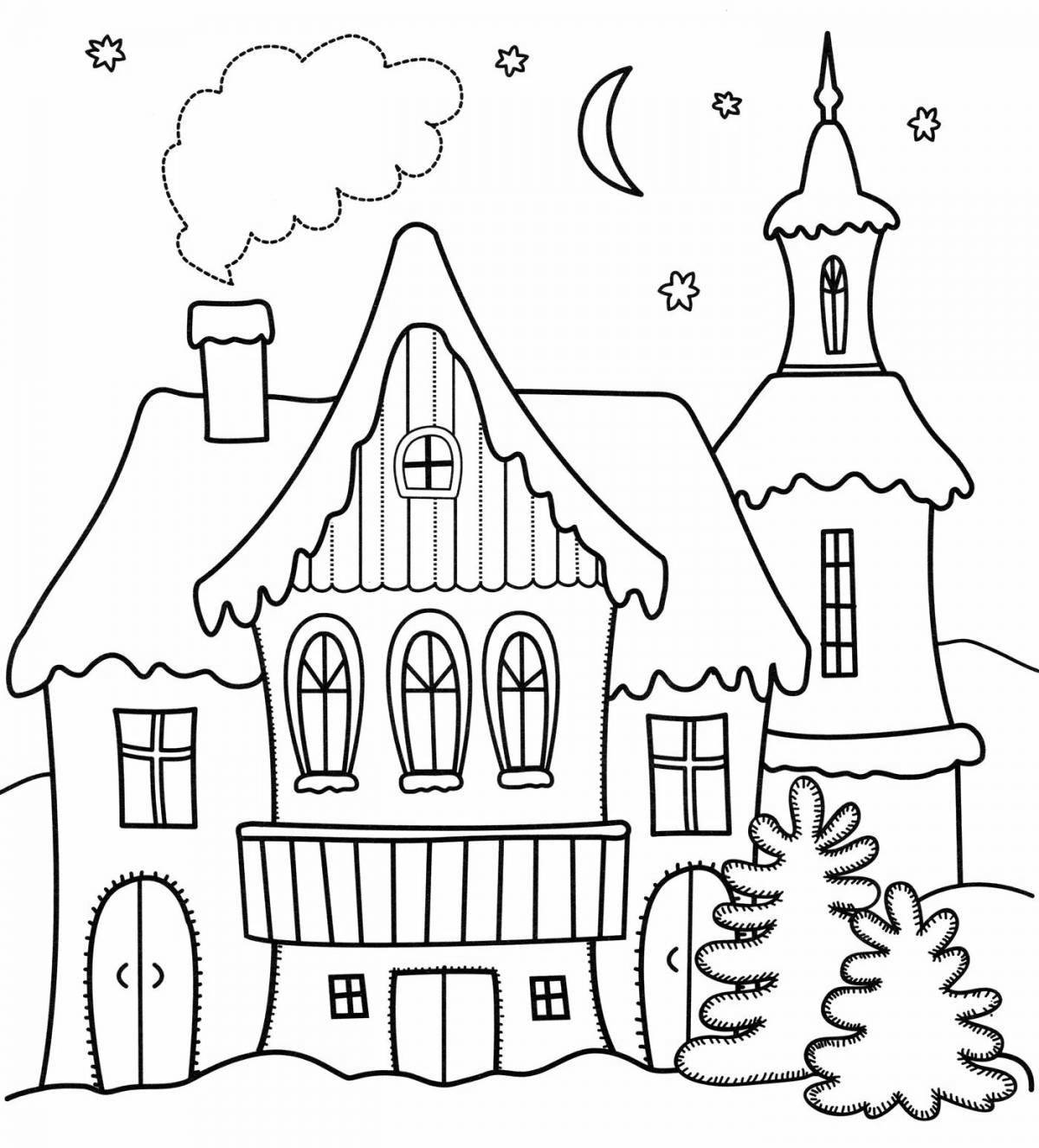 Enchanting fairytale palace coloring book