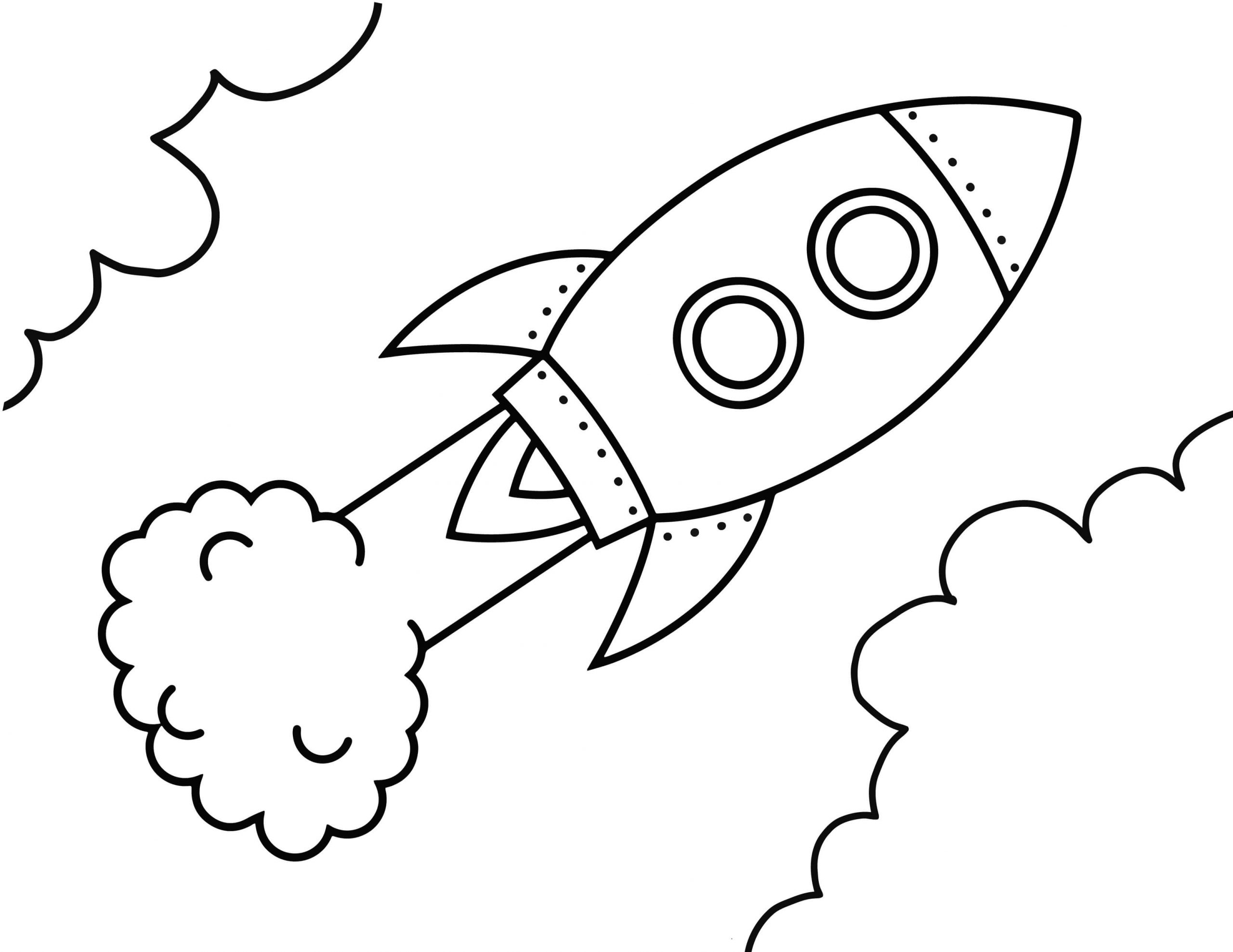 Color dazzling rocket coloring book for 4-5 year olds