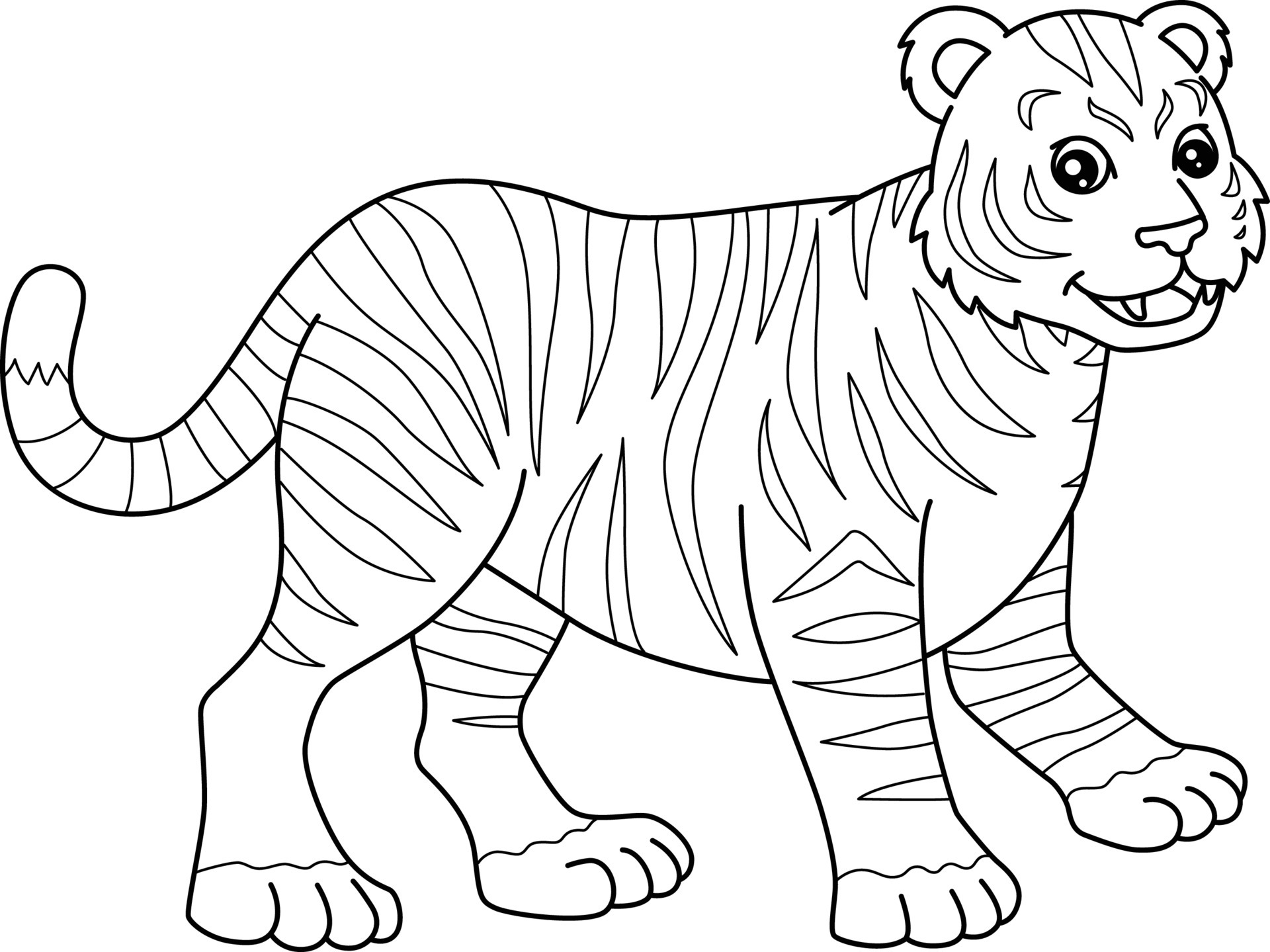 Тигр для детей 3 4 лет #2