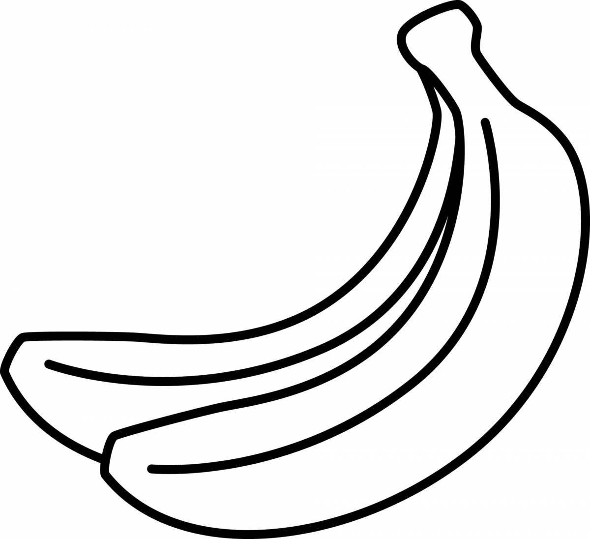Раскраски онлайн Банан бесплатно