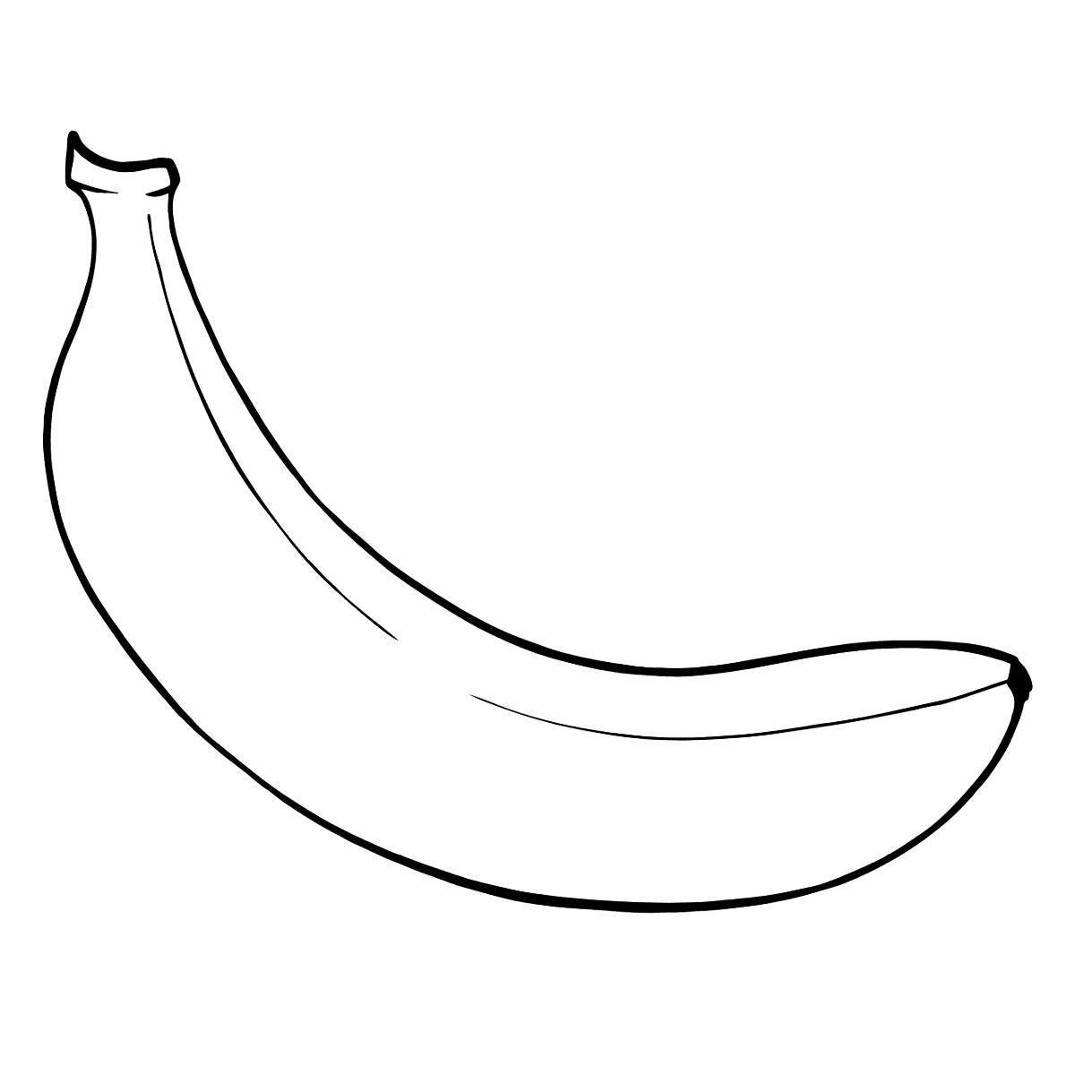 Банан раскраска для детей (60 фото)