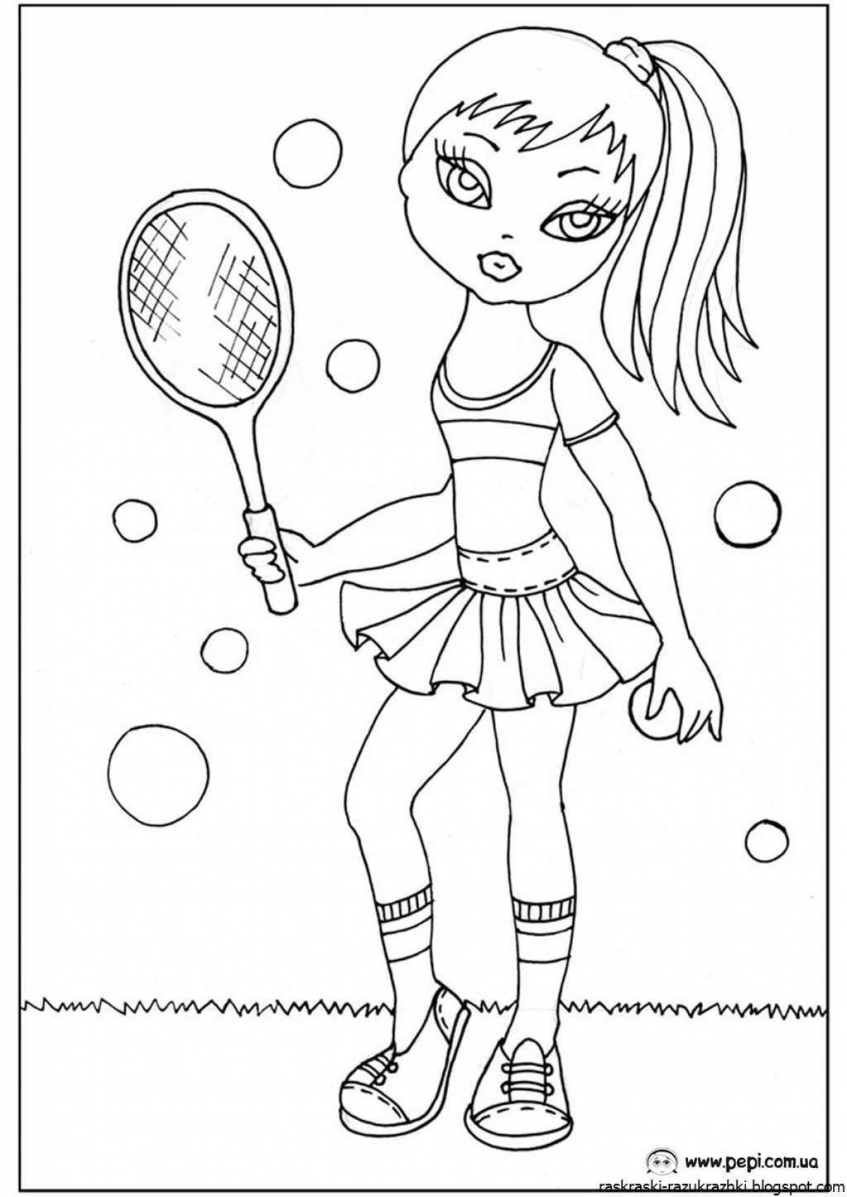 A fun sports coloring book for kids 6-7 years old