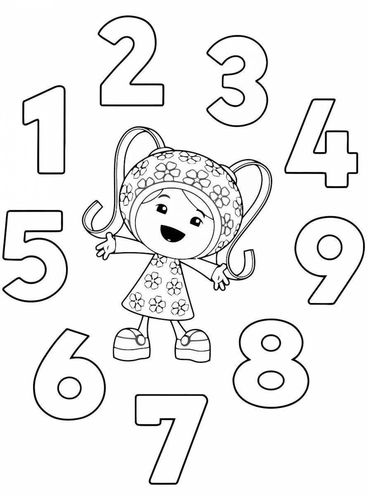 Цифры для детей для 3 лет #3
