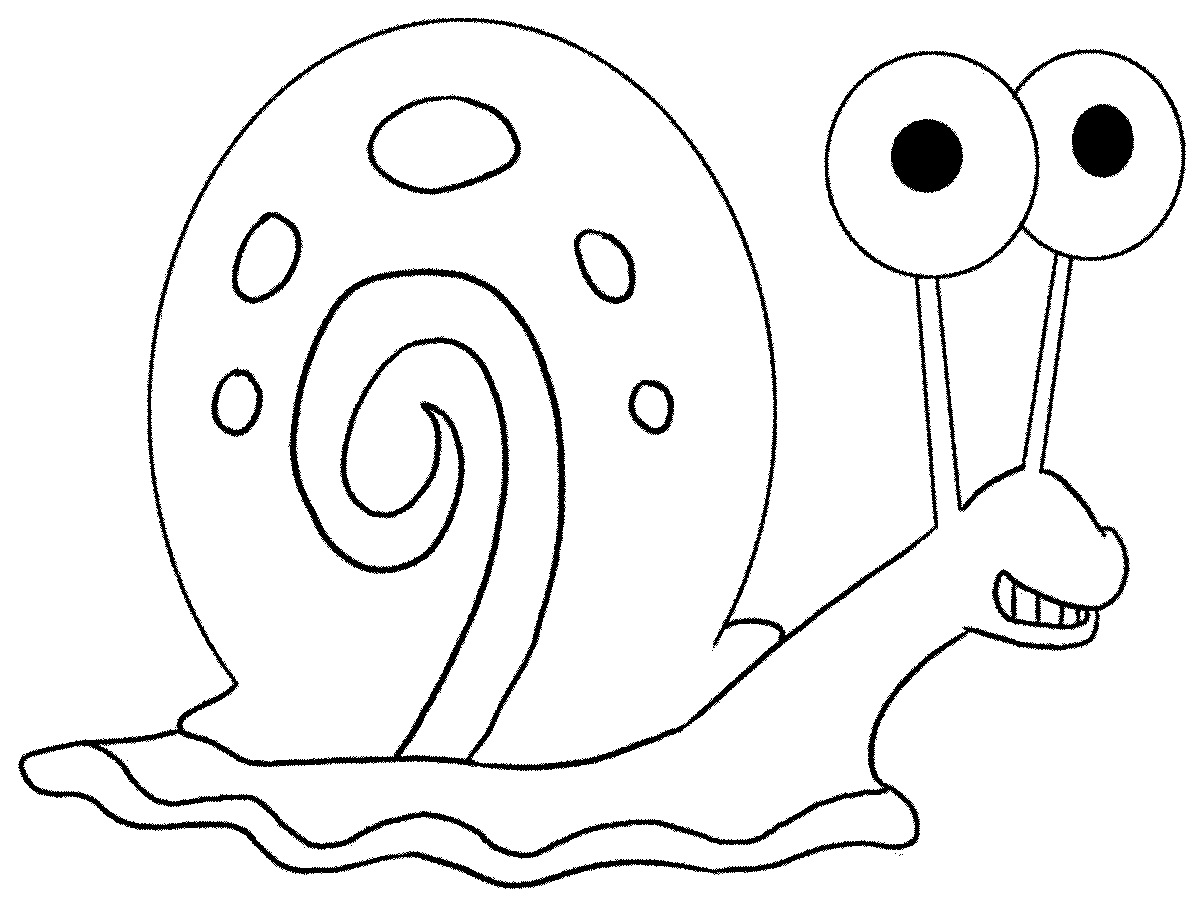 Violent coloring snail for children 3-4 years old
