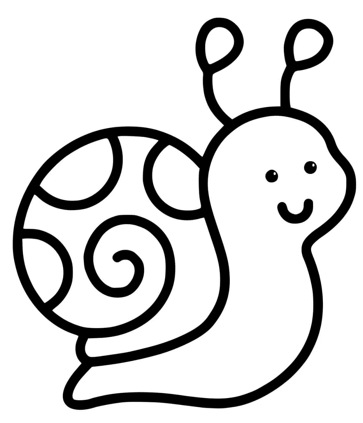 Snail for children 3 4 years old #6