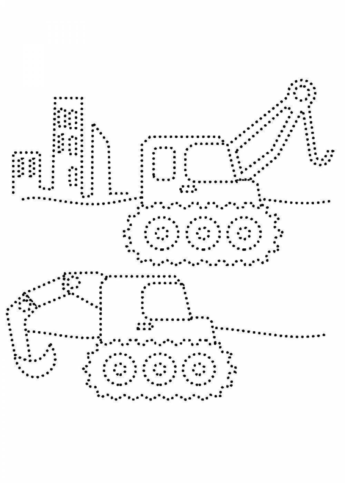 Colored coloring sheets for 5-6 year olds