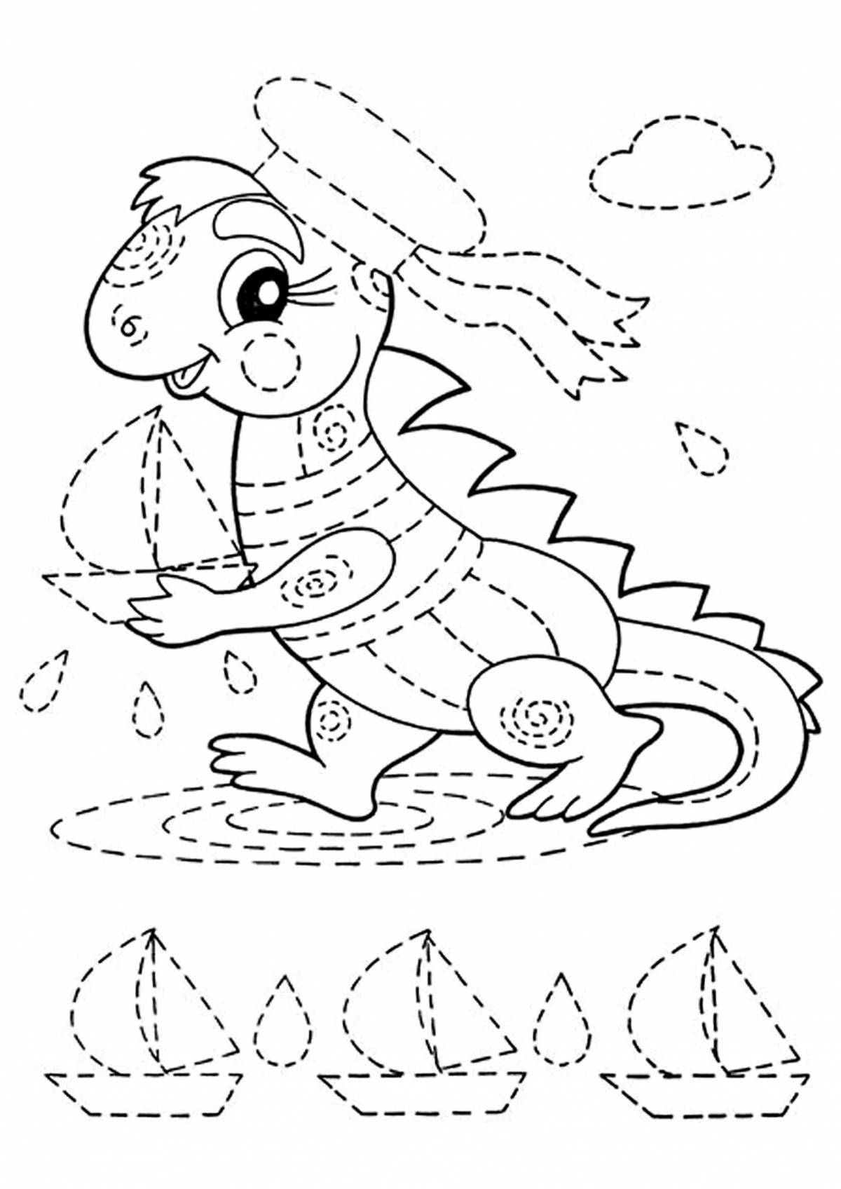 Colored coloring sheets for children 5-6 years old