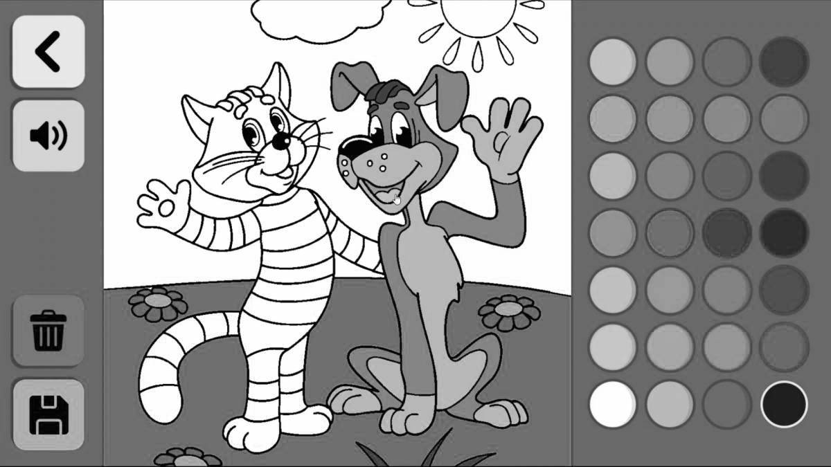 Fun coloring book for children 5-6 years old