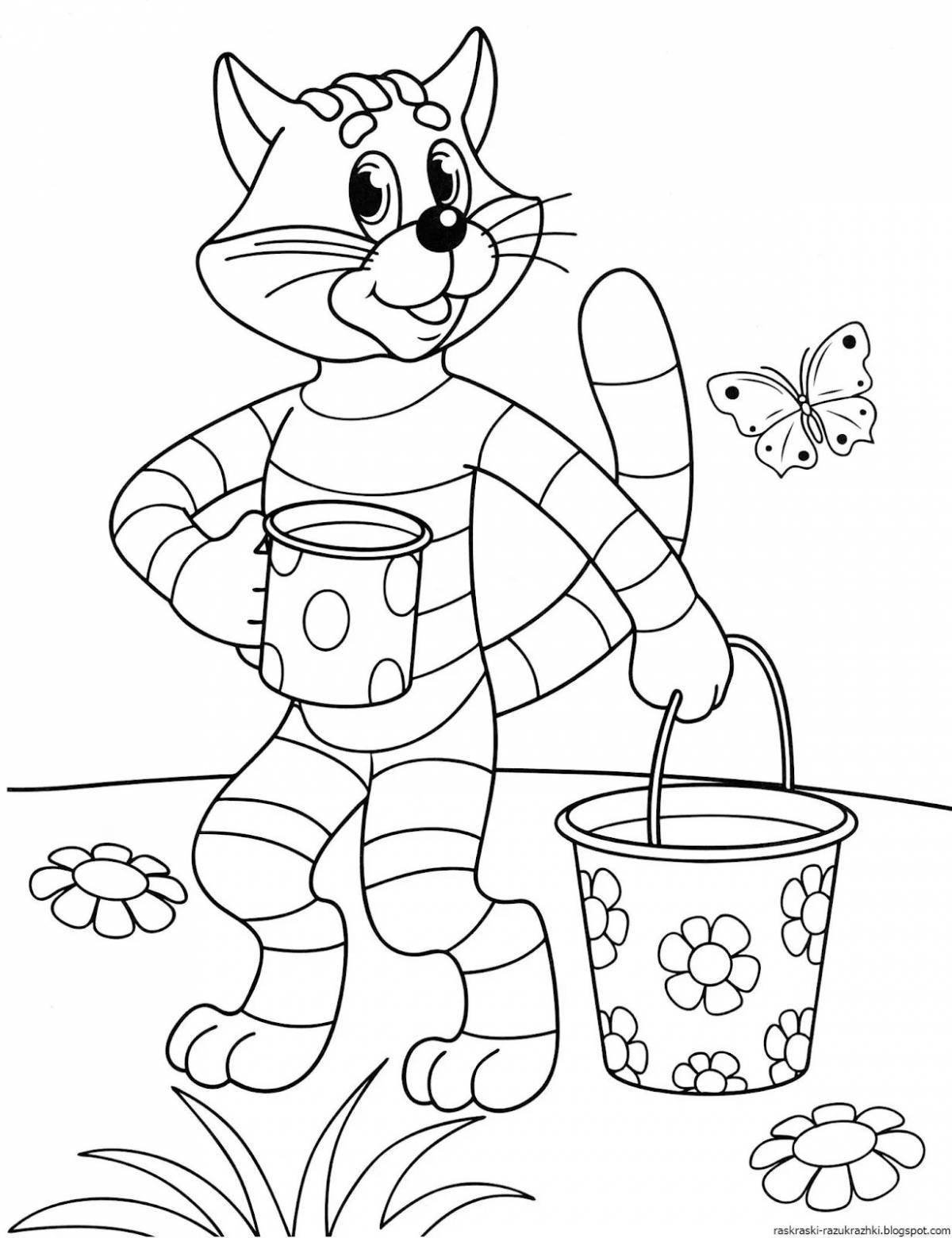 Colour-Crazy Buttermilk Coloring Pages for 5-6 year olds