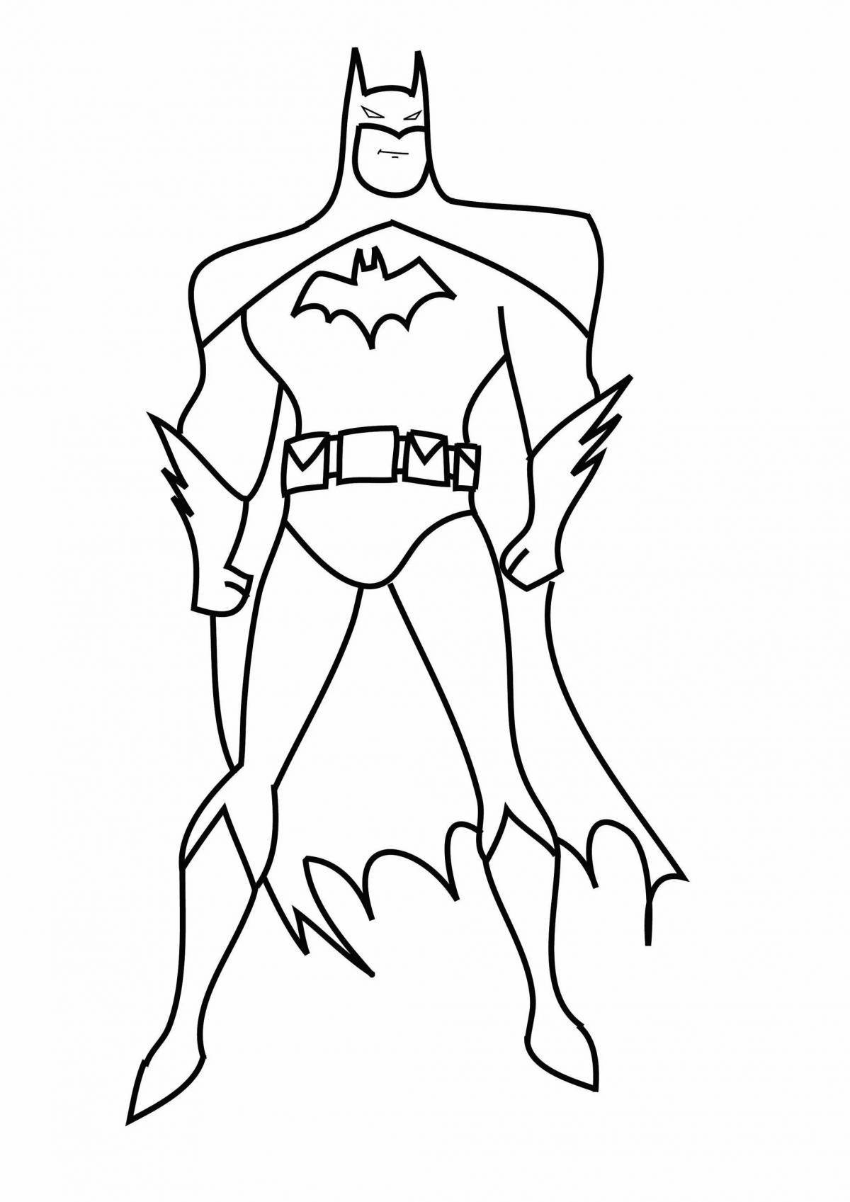 Outstanding superheroes coloring pages for 6-7 year olds