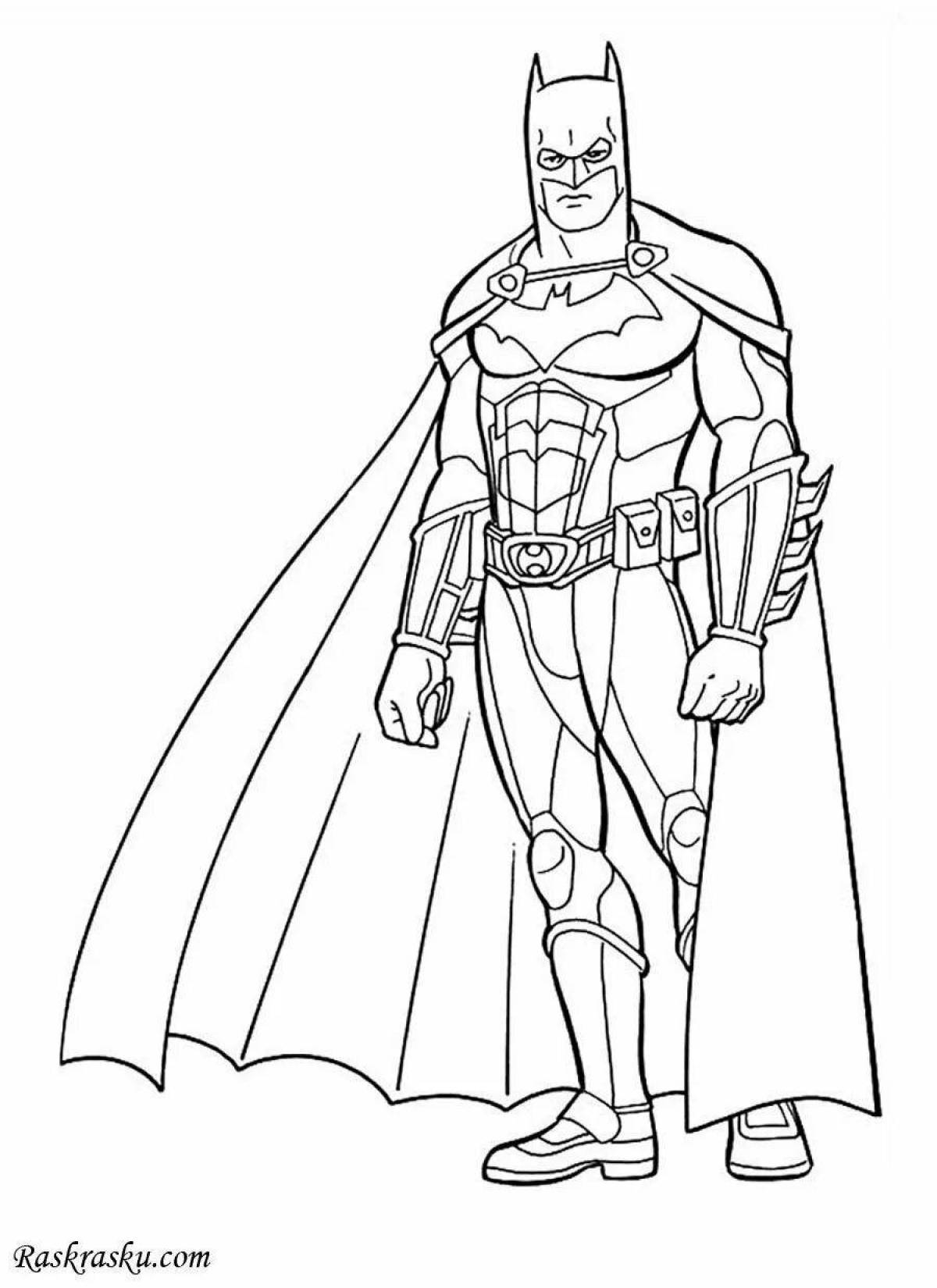 Shining superheroes coloring book for kids 6-7 years old