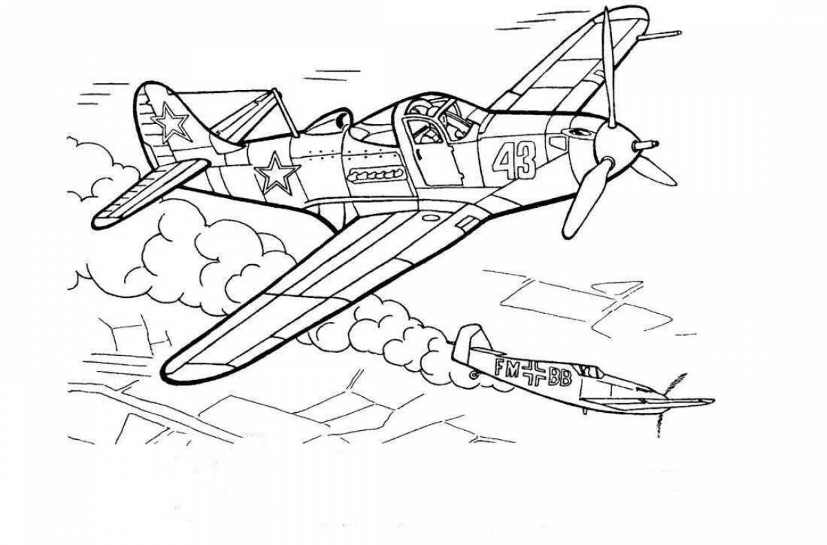 Playful military vehicle coloring page for kids