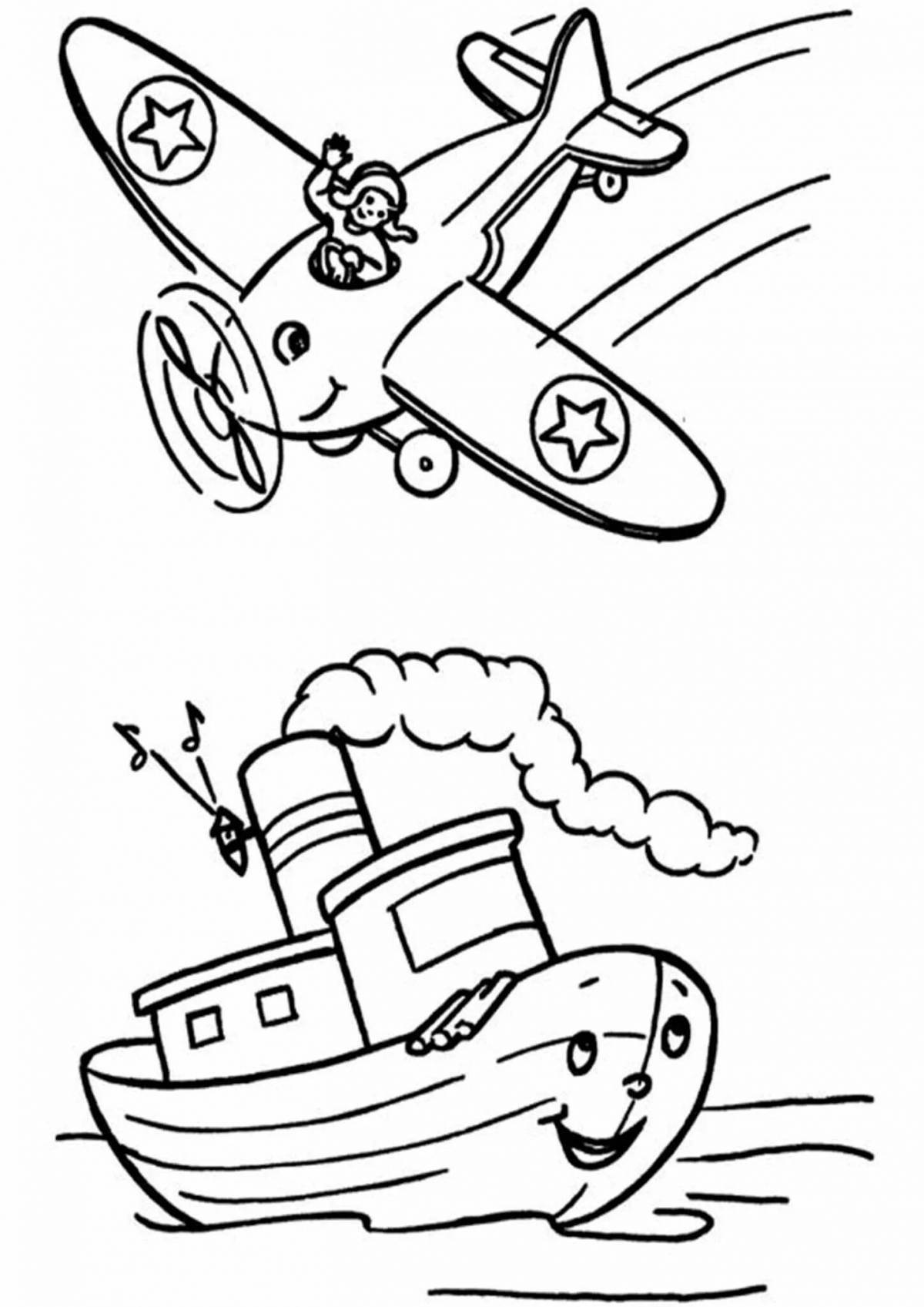 Awesome military vehicle coloring page for preschoolers