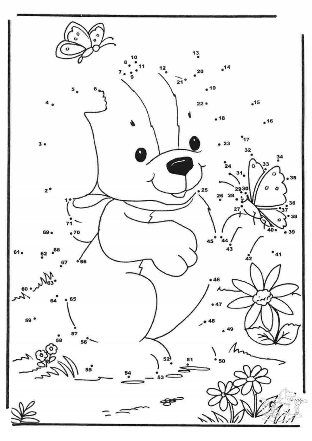 Connect by numbers for 7 8 year olds #5